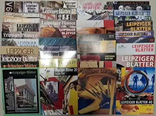 40x Leipziger Blätter, Heft 1-40, Passage Verlag, 40 Hefte, Konvolut, Sammlung