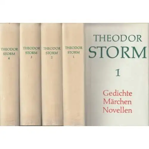 Buch: Sämtliche Werke in vier Bänden, Storm, Theodor. 4 Bände, 1982