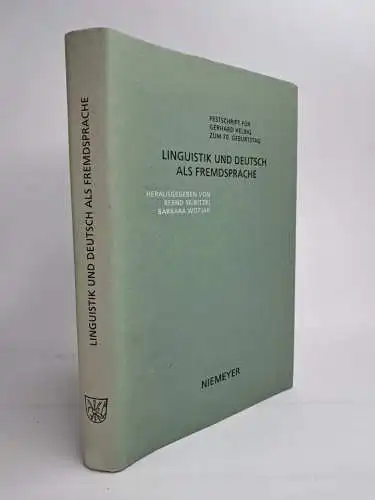 Buch: Linguistik und Deutsch als Fremdsprache, Skibitzki, Wotjak. 1999, Niemeyer