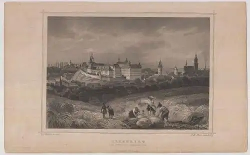 Grafik:Pötnitz, G. Heisinger, J. Pozzi, um 1850, Stahlstich, G. G. Lange,