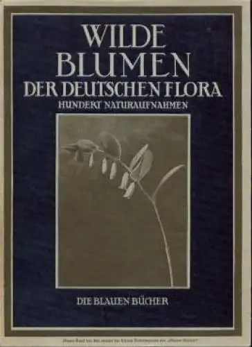 Buch: Wilde Blumen der deutschen Flora, Dobe, Paul. Die Blauen Bücher, 1930