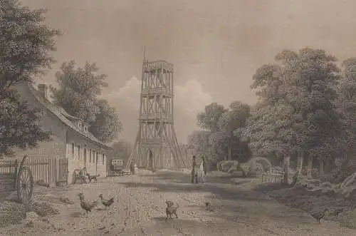 Grafik: Die Victorhöhe, J. Umbach, L. Rohbock, um 1850, Stahlstich, G. G. Lange