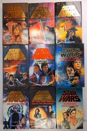 9 Bücher Star Wars, vgs, Science fiction, Anakin Skywalker, Darth Vader