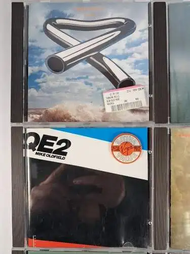 7 CDs Mike Oldfield: Tubular Bells, Ommadawn, QE2, Five Miles Out, Crises ...