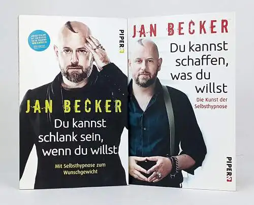 2 Bücher Jan Becker: Du kannst schlank sein... / Du kannst schaffen..., Piper