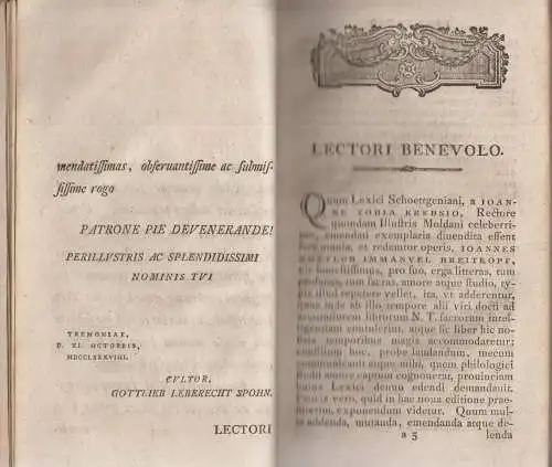 Buch: Novum Lexicon Graeco-Latinum In Novum Testamentum, Congessit... Schoettgen