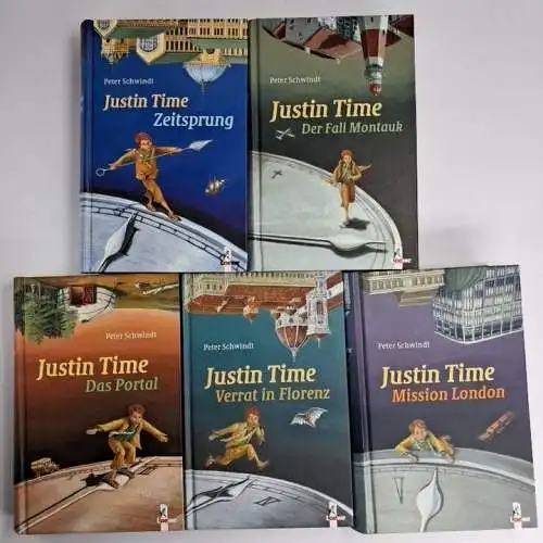 Buch: Justin Time 1-5 (komplett), Peter Schwindt, Loewe Verlag, 5 Bände