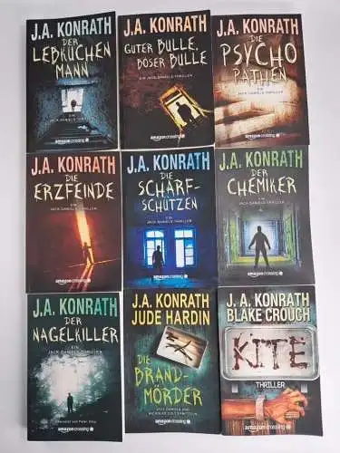 10 Bücher Jacqueline "Jack" Daniels Reihe, J. A. Konrath, Thriller, Amazon