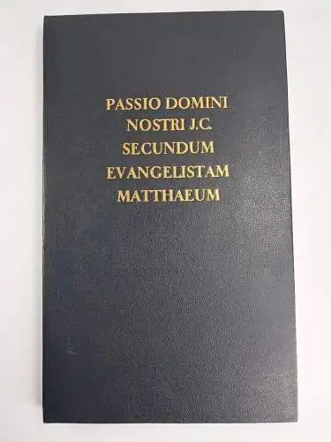 Buch: Bach - Passio Domini Nostri J. C. Secundum Evangelistam Matthaeum, Noten