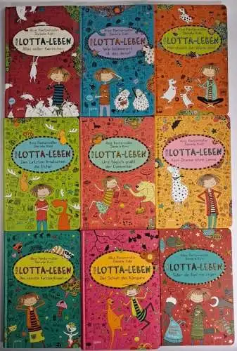 9 Bücher Mein Lotta-Leben, Alice Pantermüller, Daniela Kohl, Arena Verlag, 9 Bde