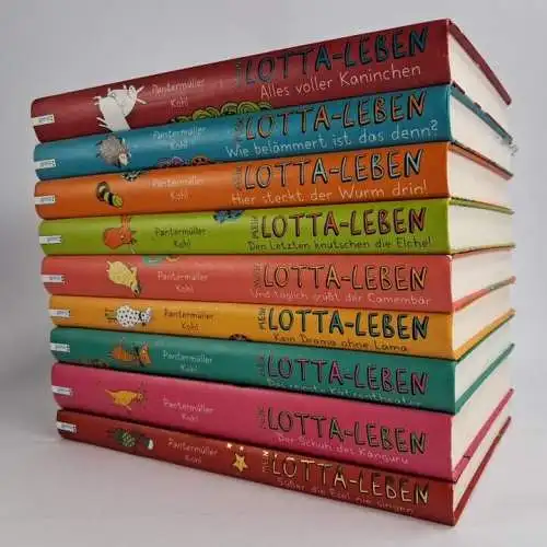 9 Bücher Mein Lotta-Leben, Alice Pantermüller, Daniela Kohl, Arena Verlag, 9 Bde