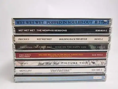 8 CDs Wet Wet Wet: Popped In Souled Out, The Memphis Sessions, Holding Back ...