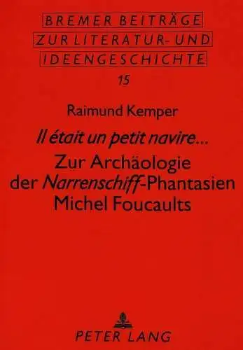 Buch: Il etait un petit navire..., Kemper, Raimund, 1996, Peter Lang, signiert