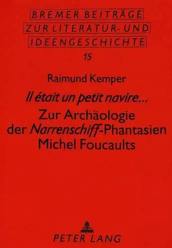 Buch: Il etait un petit navire..., Kemper, Raimund, 1996, Peter Lang, signiert