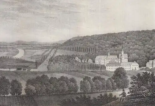 Pforta & Die vormalige Frauenkirche in Dresden, Saxonia, Lithografie, um 1835