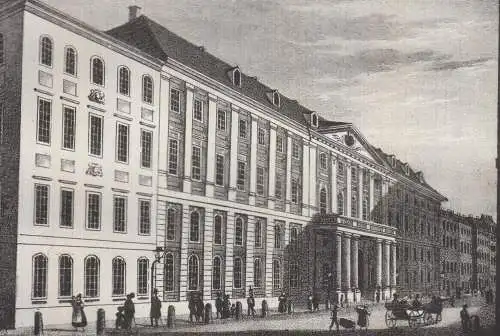 Leipzig im Jahre 1734 & Das Landhaus in Dresden, Saxonia, Lithografie, 1835