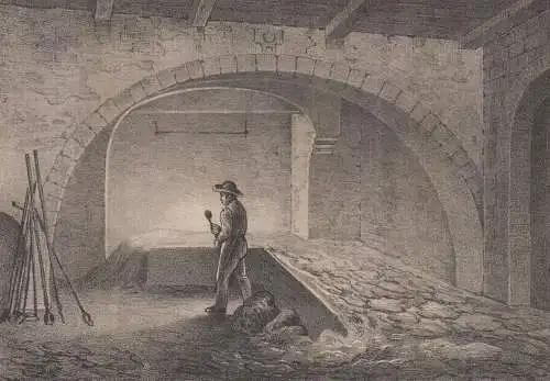 Ein Zinnschmelzofen. & Der Hochofen zu Halsbrücke, 1841, C. Müller. E. Meutzner