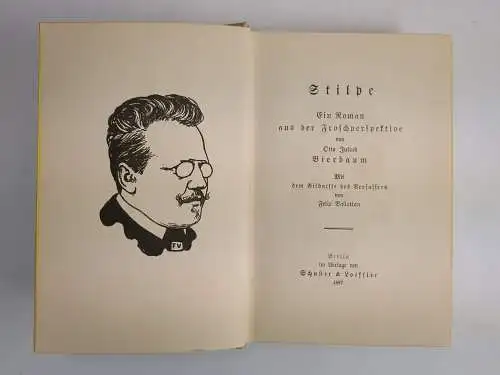 Buch: Stilpe, Bierbaum, Otto Julius. 1987, Verlag Schuster & Loeffler