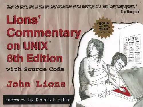 Buch: Lions Commentary on Unix, Lions, John, 1996, with Source Code