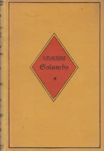 Buch: Salambo, Flaubert, Gustave. 1924, Rothgießer & Possekel, gebraucht, gut