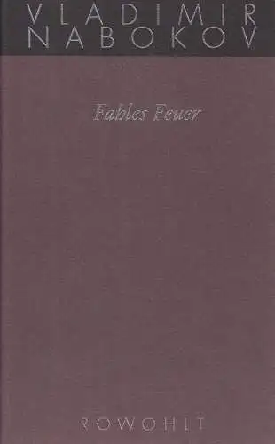 Buch: Fahles Feuer, Nabokov, Vladimir, 2008, Rowohlt Verlag, Roman, sehr gut