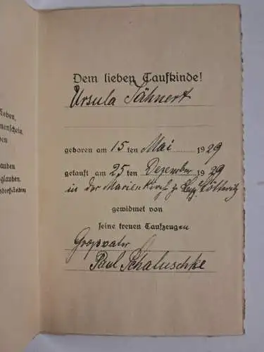 9 Teile: Briefe, Taufbriefe, Vermählung, Jähnert, Scherenschnitt Georg Plischke