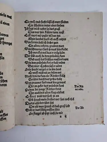 Heft: Von der Lieb, Hans Sachs, um 1530, Johann Petreius, Nürnberg