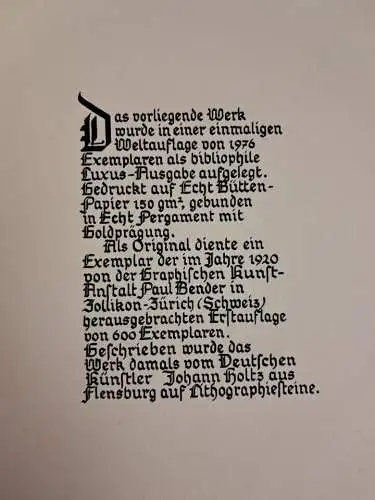 Faksimile: Faust I. Teil. Eine Tragödie. Goethe / Johann Holtz, 1976, ungebunden