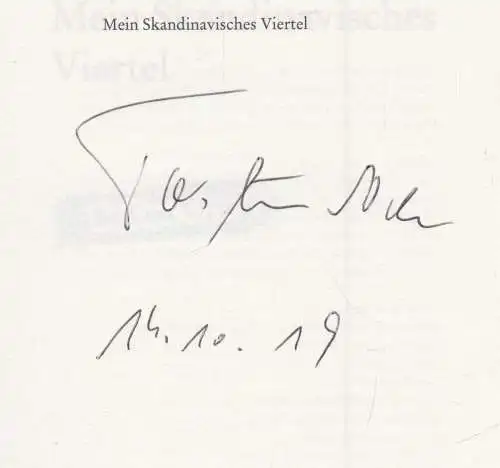 Buch: Mein Skandinavisches Viertel, Torsten Schulz, 2019, bebra, signiert