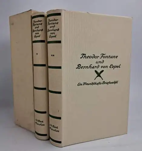 Buch: Theodor Fontane und Bernhard von Lepel, Briefwechsel, J. Petersen, Beck