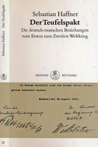 Buch: Der Teufelspakt, Haffner, Sebastian, 1989, Manesse Verlag, sehr gut