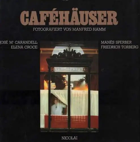 Buch: Cafehäuser, Hamm, Manfred, 1979, gebraucht, gut