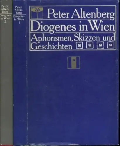 Buch: Diogenes in Wien, Altenberg, Peter. 2 Bände, 1979, Volk und Welt Verlag