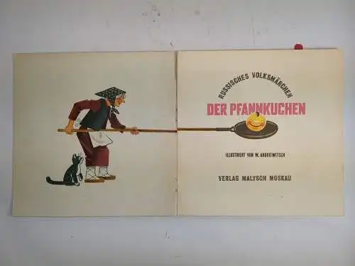 Buch: Der Pfannkuchen, Russisches Volksmärchen, 1981, Malysch, W. Andriewitsch