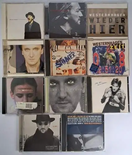 11 CDs Marius Müller Westernhagen, In den Wahnsinn, Nahaufnahme, Das Herz des...
