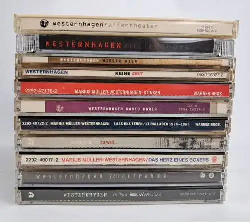 11 CDs Marius Müller Westernhagen, In den Wahnsinn, Nahaufnahme, Das Herz des...