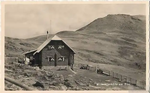 AK Millstätterhütte am Törl. ca. 1938, Postkarte. Serien Nr, ca. 1938