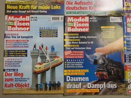 Modelleisenbahner 1997, Heft 1-12, Zeitschrift, Modelleisenbahn, Modellbau