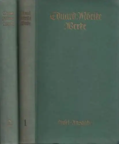 Buch: Werke, Mörike, Eduard. 2 Bände, 1941, Insel-Verlag, gebraucht, gut