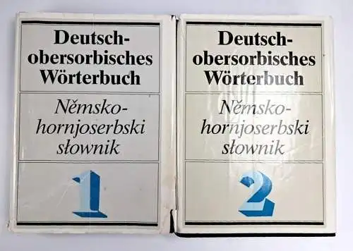 Buch: Deutsch-obersorbisches Wörterbuch 1+2, 1989, R. Jentsch, Domowina, 2 Bände