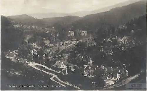 AK Triberg i. Schwarzwald. Obervogt. Huberstraße. ca. 1933, Postkarte. Serien Nr