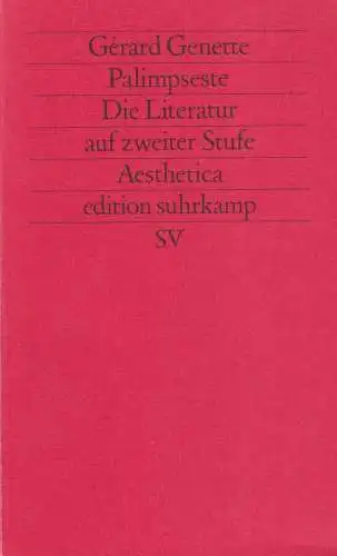 Buch: Palimpseste, Genette, Gerard, 1993, Suhrkamp, gebraucht, sehr gut