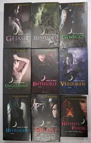 9 Bücher House of Night, P. C. Cast / Kristin Cast, Fischer FJB, Konvolut