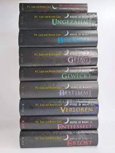 9 Bücher House of Night, P. C. Cast / Kristin Cast, Fischer FJB, Konvolut