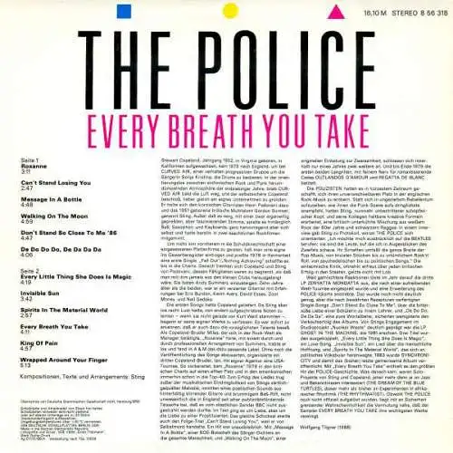 LP: The Police - Every Breath You Take (The Singles), 1988, AMIGA - 8 56 318