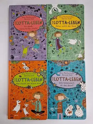 4 Bücher Mein Lotta-Leben, Alice Pantermüller, Daniela Kohl, Arena Verlag, 4 Bde