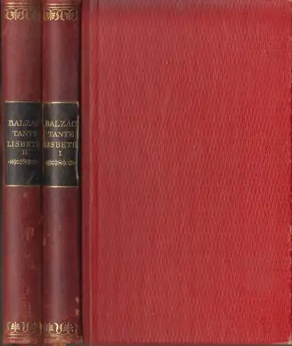 Buch: Tante Lisbeth I+II, Honore de Balzac, Ernst Rowohlt, Halbleder, 2 Bände