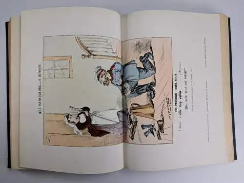 Buch: Das deutsche Militär in der Karikatur, Franz Conring, ca. 1907, H. Schmidt
