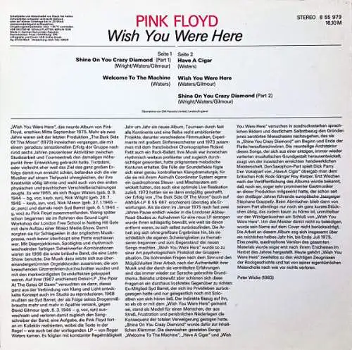 LP: Pink Floyd - Wish You Were Here, 1983, AMIGA - 8 55 979, DDR, Vinyl, VG