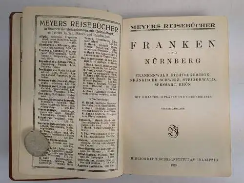 Buch: Franken und Nürnberg, 1928, Meyers Reisebücher, Bibliographisches Institut